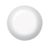 Sample color patch previewing a milky white hue lay in white setting background